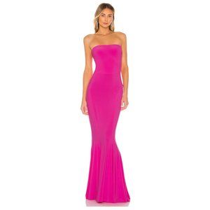 Norma Kamali Strapless Fishtail Gown